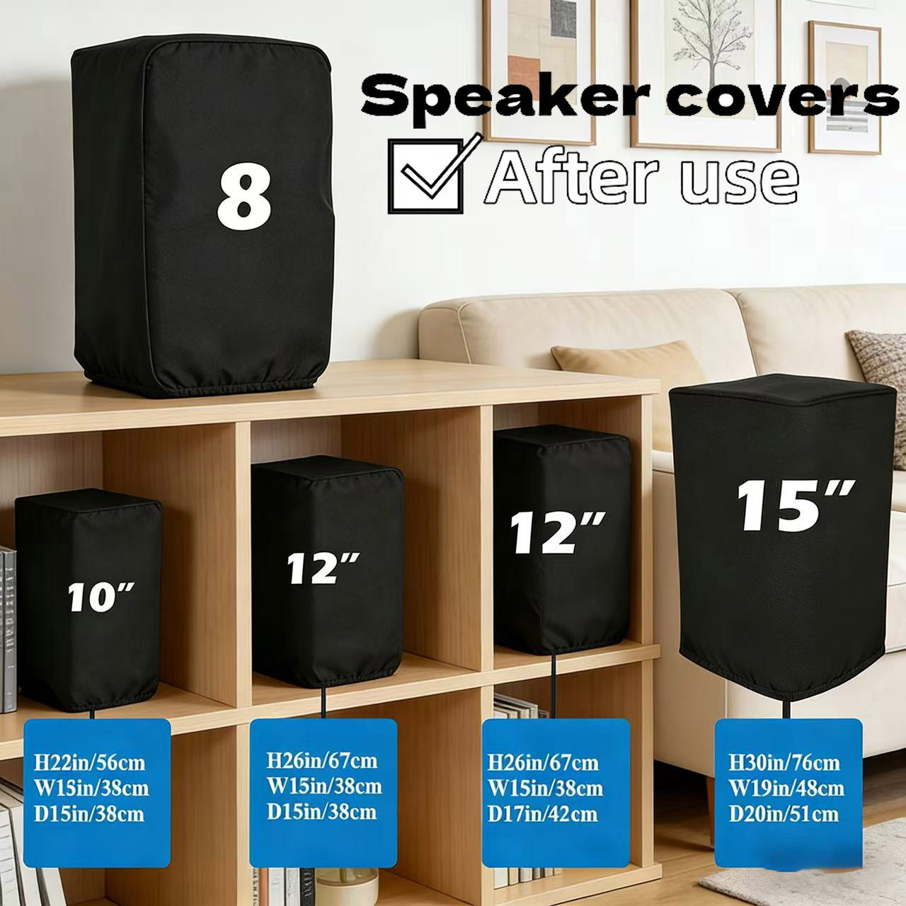 Home Cinema Theatre - Coperture per Altoparlanti in Tessuto Oxford