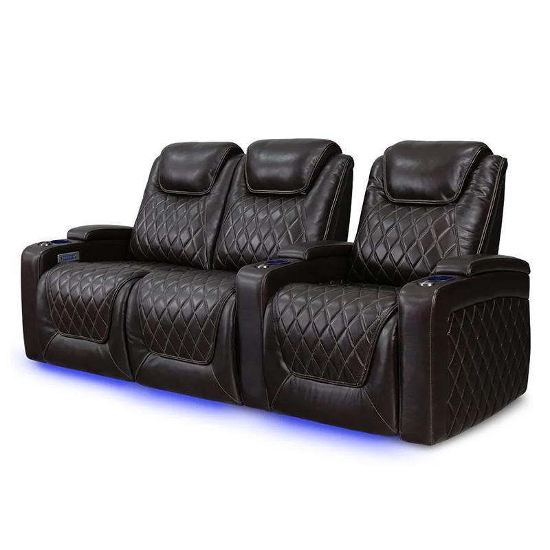 Home Cinema High End - Divano elettrico in pelle di fascia
