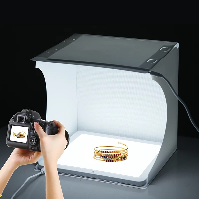 Home Cinema Led - Softbox Portatile da 20cm per Fotografia,