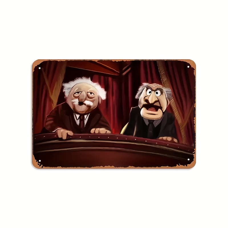 Home Cinema Theatre - Statler & Waldorf Vintage Metal Wall