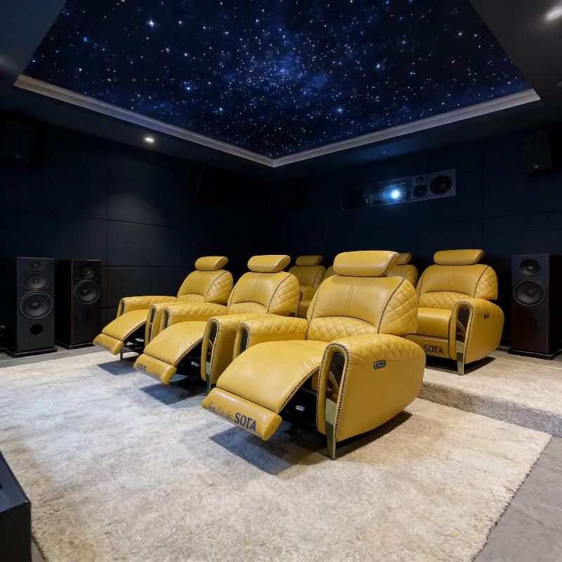 Home Cinema High End - Poltrona Reclinabile in Pelle VIP per