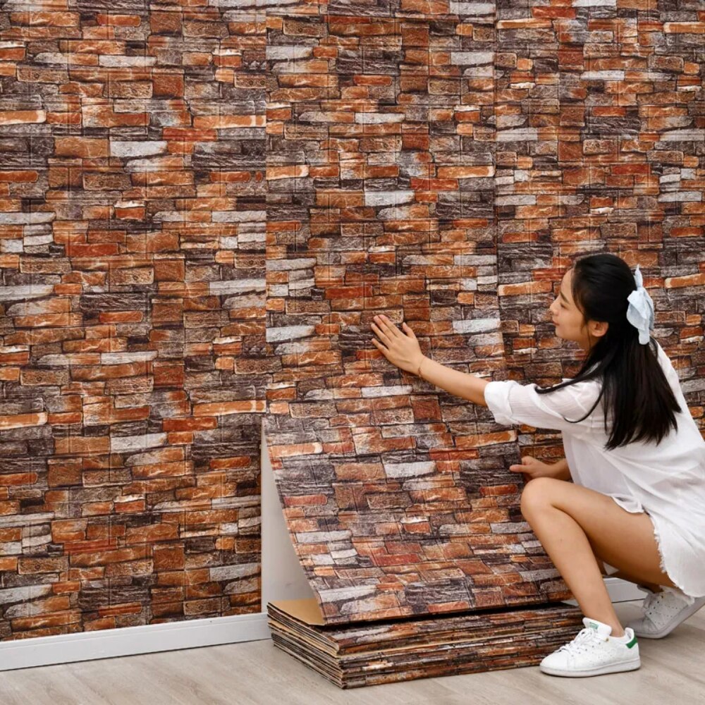 70cm * 1m 3D Brick Pattern pan - Home Cinema Wallpaper recensione e prezzo