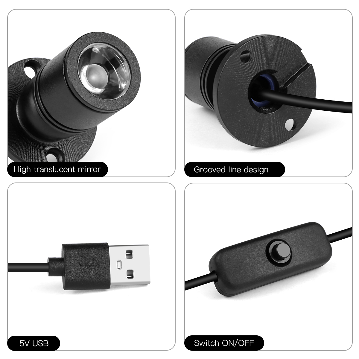 8 colori Mini Spot Light 1W La - Home Cinema Led recensione e prezzo
